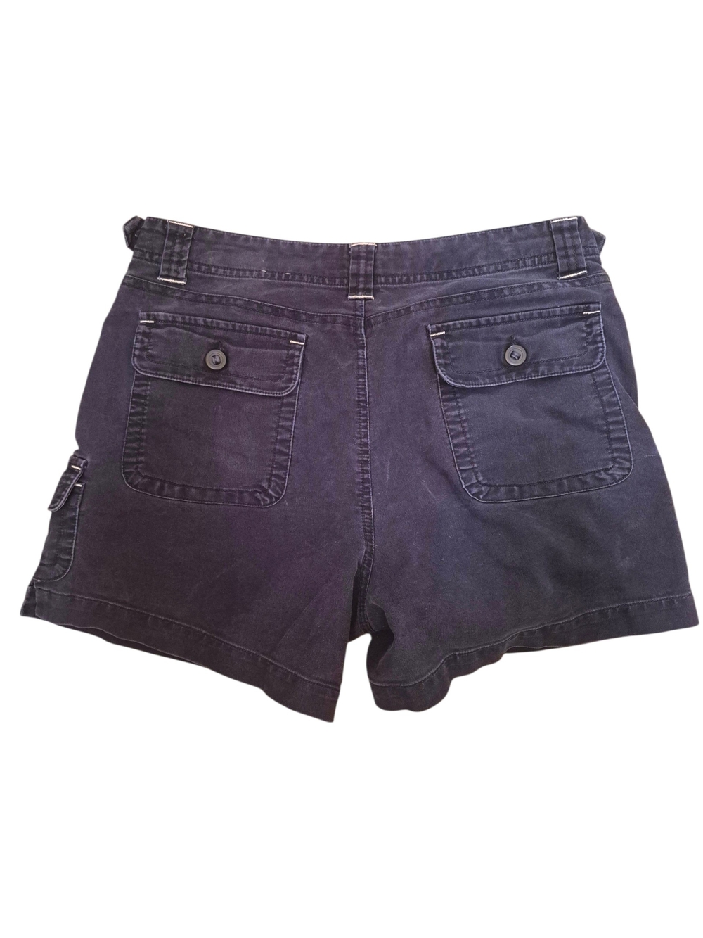 Maurices Blue Button-Flap Back Pocket Cargo Shorts